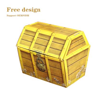 China Recycled Cofre Del Tesoro Cardboard Printed Paper Free Folding Materials ASP High End Treasure Box for sale