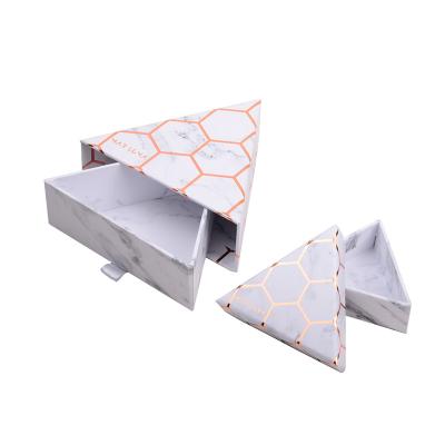 China Jewelry Sotrage Wholesale Customized Material Jewelry Triangle Cardboard Paper Gift Boxes for sale