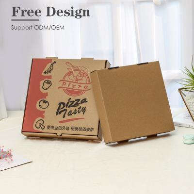 China ASP Size Recyclable Popular Custom Printing Cardboard Pizza Delivery Box for sale