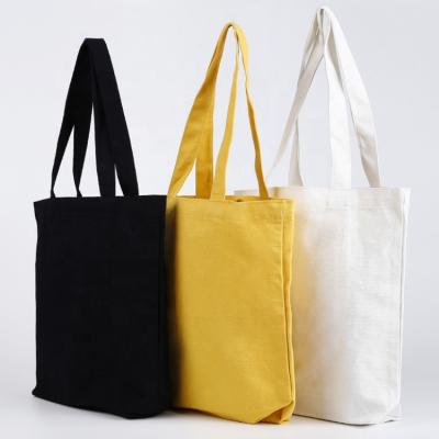 China Customized Cheap Eco-friendly Logo Tote Shopping Bag Canvas Bag Cotton With Logo Cotton Canvas Tote Bag Low MOQ for sale