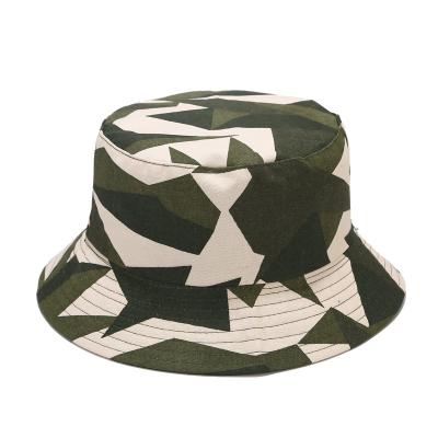 China Fashionable Image Cotton Camouflage Printing Bucket Hat Fisherman Hat Sun Cap Hats For Men And Women for sale