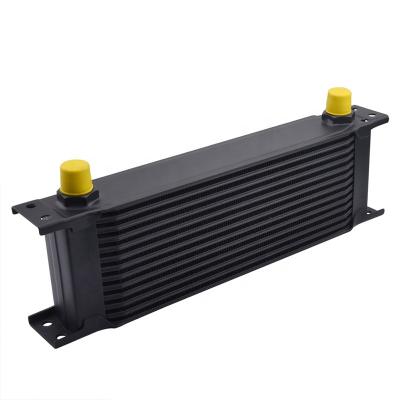 China Universal 13 Rows Plate Oil Cooler Universal Engine Transmission AN8 Stacked Aluminum Alloy for sale