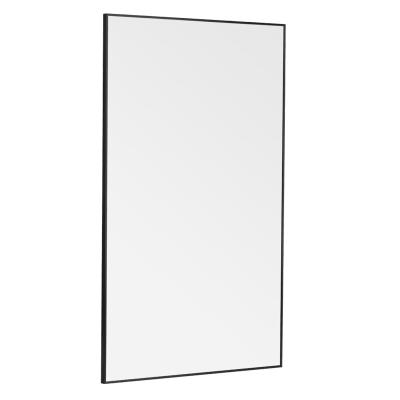 China Contemporary Oversized Modern Black Simple Nordic Bedroom Standing Floor Mirror for sale