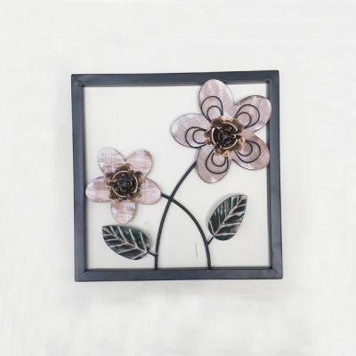 China Antique Art Decor Metal Flower Wall Decor Pictures for sale