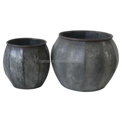 China New Design Metal Garden Metal Flower Planters Tall Ceramic Outdoor Flower Pots for sale