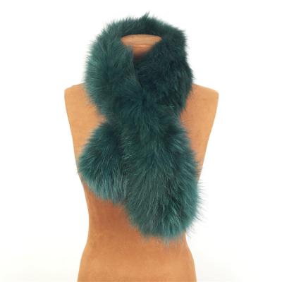 China Hot Drop Shipping New Real Fox Women's Handmade Knitted Luxurious Scarf Shawl Luxury Fur Wraps For Upper Class for sale