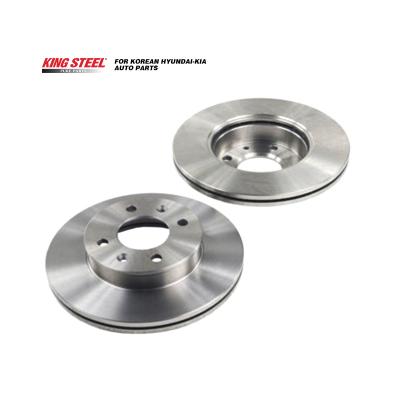 China Brake Parts KINGSTEEL OEM 51712-1C000 517121C000 Best Price Auto Parts Front Brake Disc For HYUNDAI GETZ BT51 2002 en venta