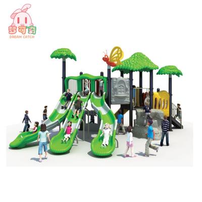 China funny 3-12years kids plastic toy house slide kids outdoor playhouses outdoor playground kids for sale