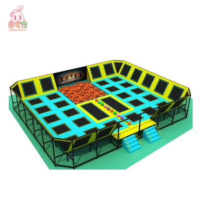 China Indoor& 2020 new 5m outdoor trampoline rectangle, trampolines with foam pit for sale for sale