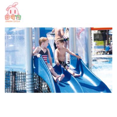 China 3-12years open spiral slide outdoor playground for swimming pool for sale