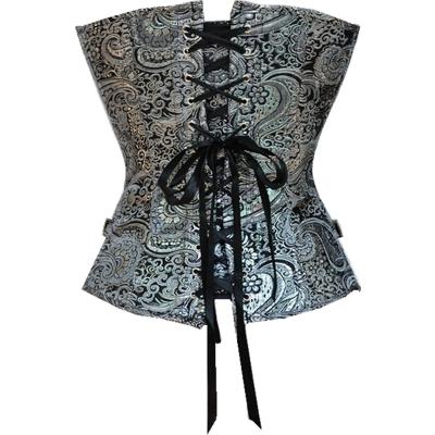 China Firm Body Shaper Boat Top A Corset Chest Gathering Belt Antibacterial Retro Classic Full Neck Gothic Corsets for sale