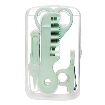 China PortableNail Scissors Naturally Eco-friendly Hair Brush Comb Daily Care Infant Health Care Baby Grooming Kit for sale