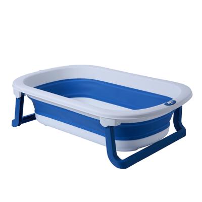 China Newest Beautiful Design PP+TPE Newborn Foldable Bathtub Baby 2021 New Folding Portable Tubs for sale