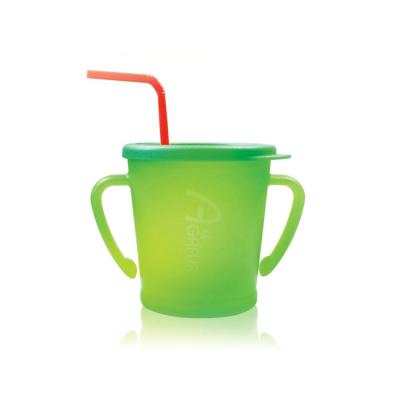 China Wholesale Portable Straw 300ML Water Drinking Cup Children's Plastic Training Cups Baby Water Bottle for sale