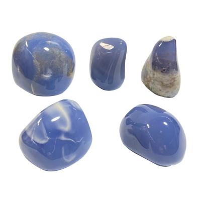 China Europe Chalcedony Crystal Mixed Color Free Forms Blue Rock Gemstone For Decoration for sale