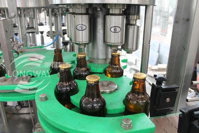 China Pull Ring Cap Glass Bottle Beer  Filling Machine (Washer filler capper three in one unit )100% Factory for sale