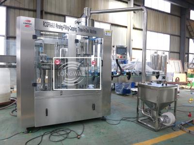 China RASPBERRY BLUEBERRY JUICE FILLING CAPPING MACHINE THREE IN ONE MACHINE WITH SMALL PULP for sale