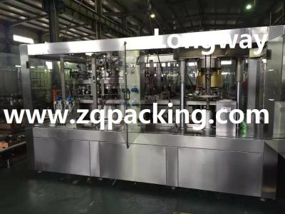 China CHINA LONGWAY PET CAN SODA WATER /AERATED WATER WASHER FILLER CAPPER FOR SALE for sale