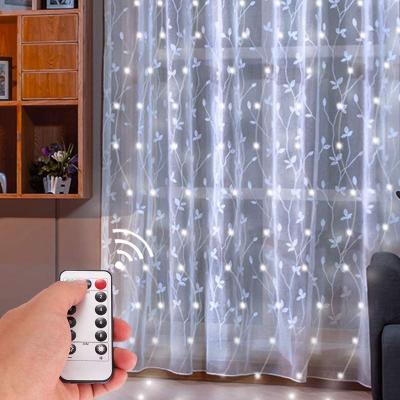 China Garden USB Led Safety Holiday Curtain Feather String Lighting Christmas Remote Control Home Indoor Outdoor Decoration Fairy Lights for sale