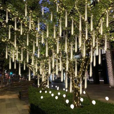 China 20 30 50 100 Cm LED Meteor Shower Outdoor Christmas Lights Holiday Decoration Rain Tube Light for sale