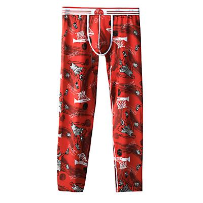 China Unique Design Mens QUICK DRY Solid And Cotton Thickened Warm Pant Gaiters Sleepwear for sale