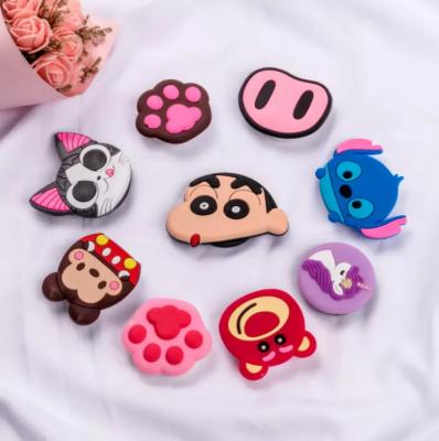 China Custom Waterproof Cute Cartoon Silicon Bracket Cell Phones Accessories Phone Holder for sale