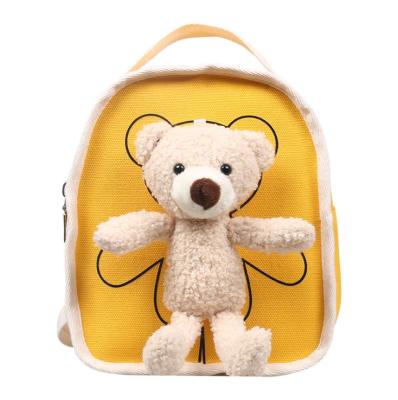 China Other Hot Sale Fashion 3D Cartoon Mini Backpack Bear Cute Handbag Children School Bag Kids Bags for sale