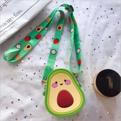 China Fashion Cartoon Cute Soft Silicon Cute Kids Girl Coin Purse Rubber Messenger Bag for sale