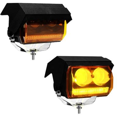 China Hot-selling Amber Hidden Headlights Cars Auto Headlights Hideaway Auto Headlight For Jeep 4WD SUV ATV Off-Road Motorcycle JLHH001Y for sale