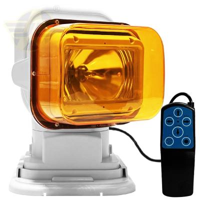 China Super Bright Halogen Marine Remote Searchlight Spotlight Car Boat Work Light For Offroad Rescue Camping SUV ATV Truck Truck Outdoor Offroad Boat Other for sale