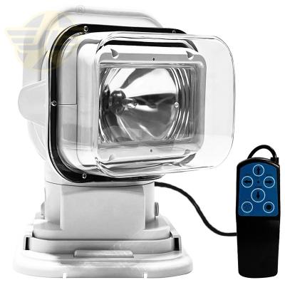 China Bestselling 24V 70W Powerful Rotating Halogen Control Spot Work Light For SUV Trucks Boat Home Security Farm Field JLS009W-TL24V for sale