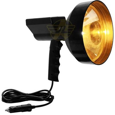 China Hot-selling 7 Inch 12V 55W 100W Hunting Outdoor Portable Car Marine Halogen Spotlight JLFL007H12V Handheld Spotlight Flashlight for sale