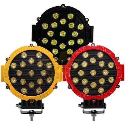 China Motorcycle RV 7 Inch Round Offroad LED Offroad Truck Bus Trailer Pickup Car Work Light Pods 24V 24V Spotlight For Truck Car Roof Rack Driving Fog Lamps For Jeep Pickup ATV Trailer for sale