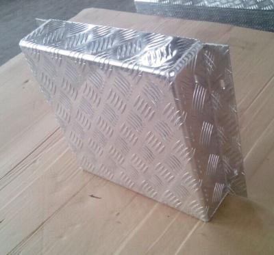 China Aluminum checkered plate box, aluminum anti-slip material tray, small box, storage box for sale