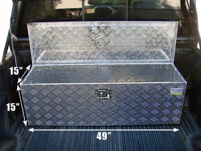 China factory direct sales diamond plate truck aluminum tool box for sale