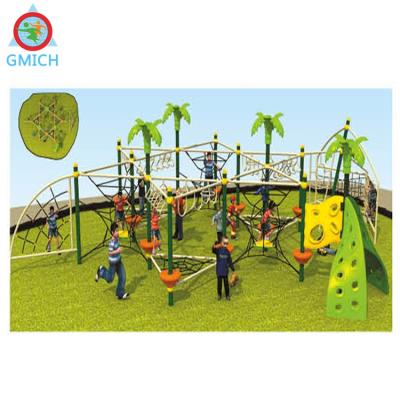 China Plastic outdoor climbing playground cargo kids net and kids rope climbing course playground for sale for sale