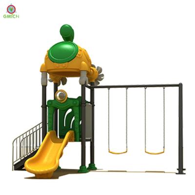 China Plastic Cheap Playground Guard Small Outdoor Playground Equipment With Swing Set for sale