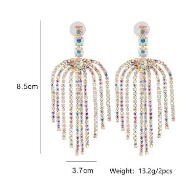 China Custom Europe and the United States Hundred Personality Alternative Tassel Earrings for sale