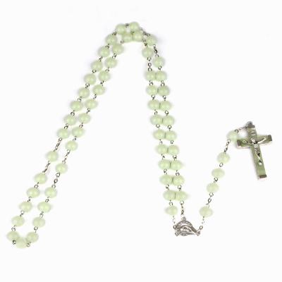 China Catholic Religious Our Lady Rosary Center Connector for Stations Rosary Medals Sublimation Rosary Necklace Cross Jewelry for sale