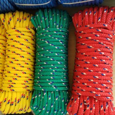 China Braided Polyester/Nylon/PP Rope 4mm PP Rope Racing Rope 5mmx30ft 16 Strand Braided Polypropylene Rope for sale