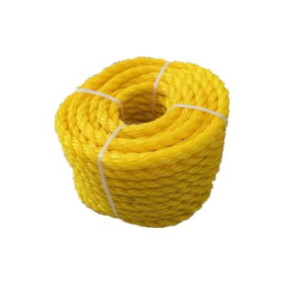 China Fishing PP Twisted Rope PP Twisted Rope 3 Rope Customized Diameter 3 Tanks Plastic PP Twisted Packing Rope for sale