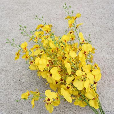 China Eco-friendly Simulation Orchid Flower Orchids Home Decorative Dancing Artificial Flowers For Wedding for sale