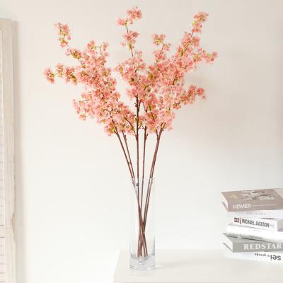 China 2022 Eco-friendly New Design Artificial Cherry Blossom Silk Sakura For Wedding Centerpieces for sale