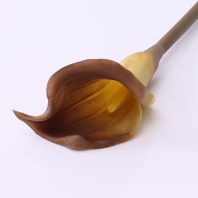 China Factory Wholesale Decorative Real Touch Real Touch PU Artificial Calla Lily Flowers for sale