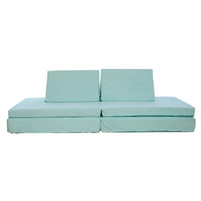 China OEM Foldable Child's Play Couch Nugget Kids Bed Configurable Play Couch Folading Modular Cushion Mattress For Kids for sale