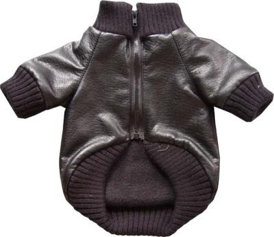 China Dogs china main factory high quality luxury pu leather dog clothes for sale