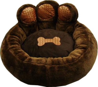 China Bear Paw Shape Viable Heating Dog Bed for sale