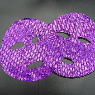 China 38gsm Spunlace Membrane Honeycomb Natural Skin Care Anti-wrinkle DIY Purple Squishy Nonwoven Facial Mask Sheet for sale