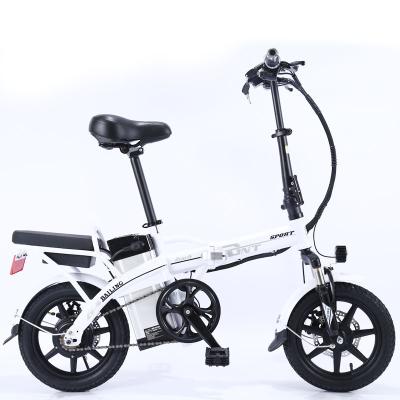 China Mobile Phone Bracket Fast Portable 48V 250W 14 Inches Foldable Folding Electric Bike Bicycle for sale