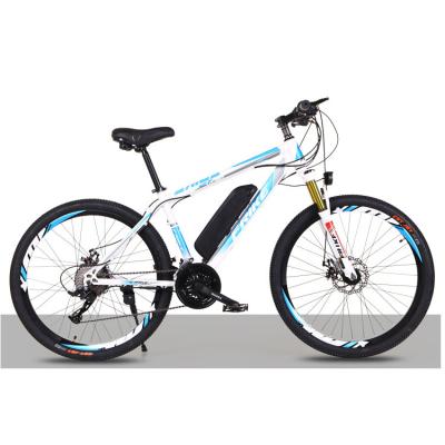 China Cheap 26 Inch Steel 36V 10Ah Electric MTB Off Road Fat Tire Mountain Moped Bike for sale